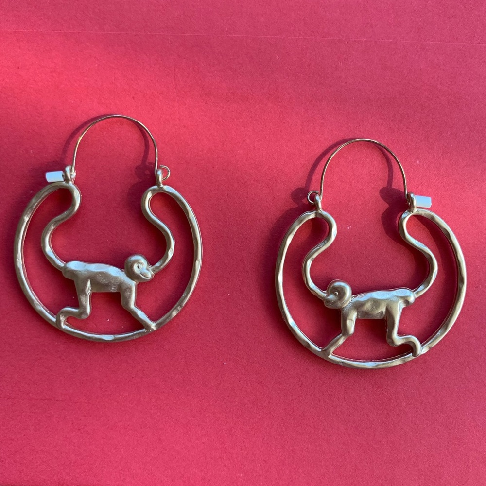 Monkey earrings - h&m - Hong Kong